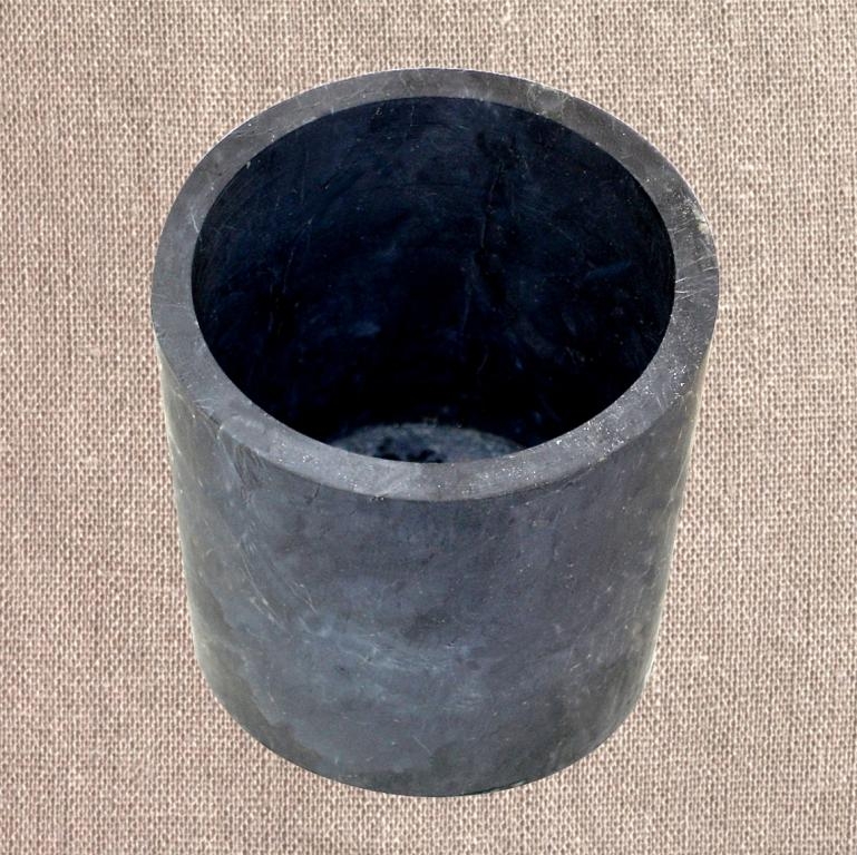 Shungite unpolished flower pot