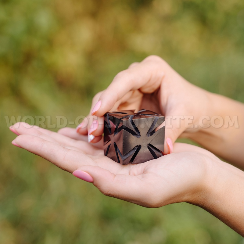 Shungite сut cube from Russia