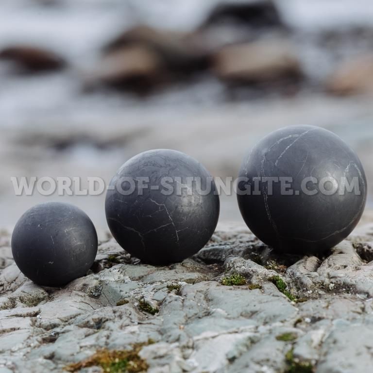 Shungite unpolished sphere 10 cm