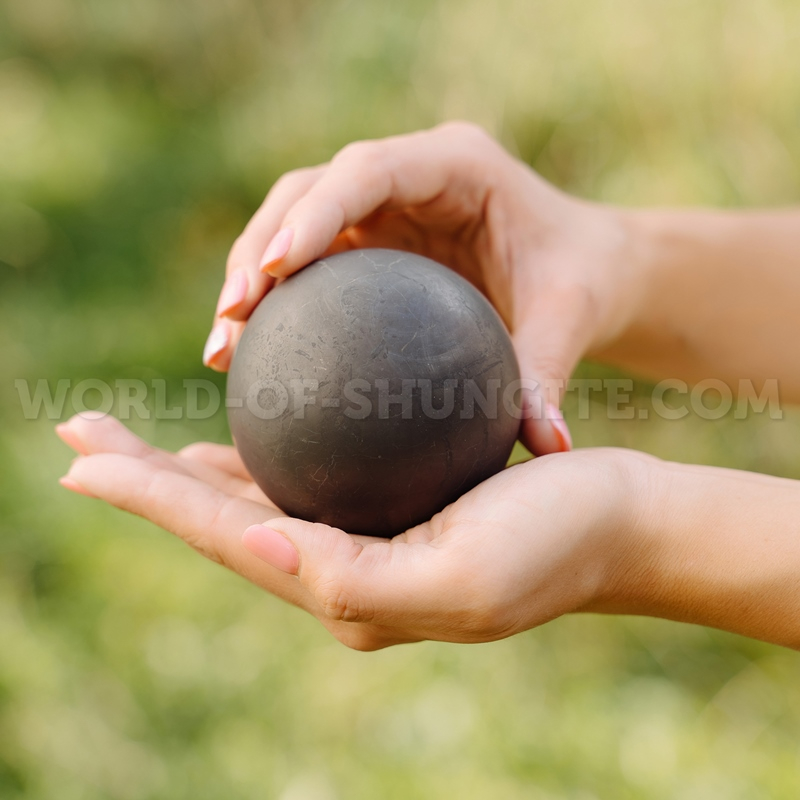 Shungite unpolished sphere 12 cm