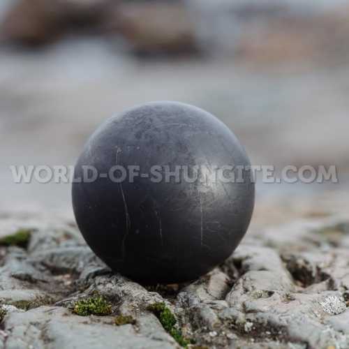 Shungite unpolished sphere 20 cm