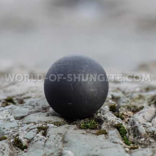 Shungite unpolished sphere 4 cm