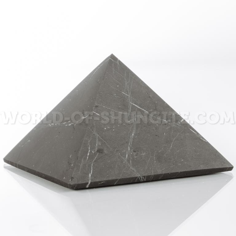 Shungite unpolished pyramid 9 cm