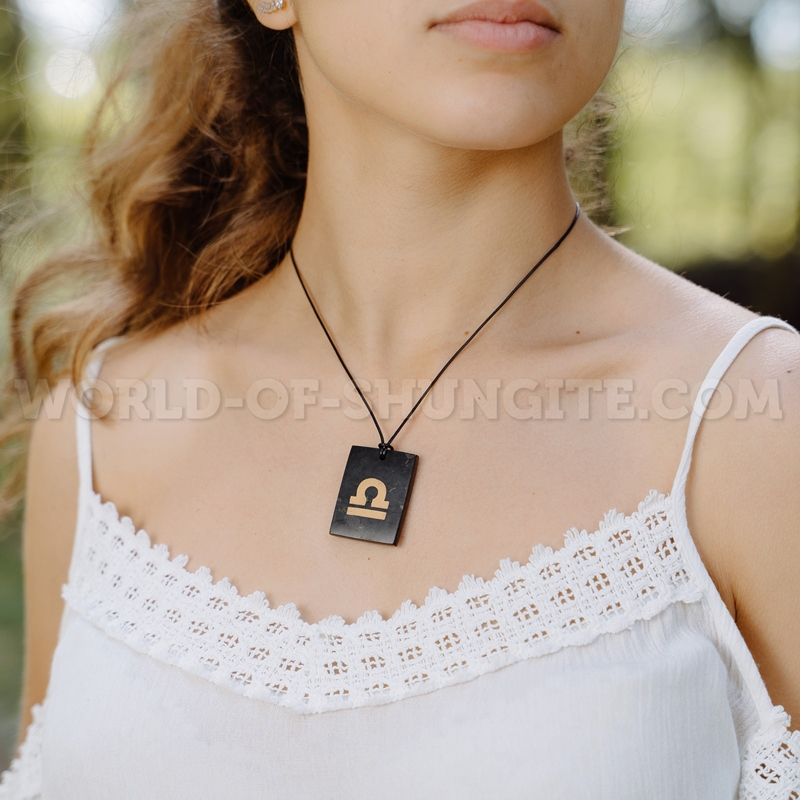 Shungite pendant "Libra" from Russia