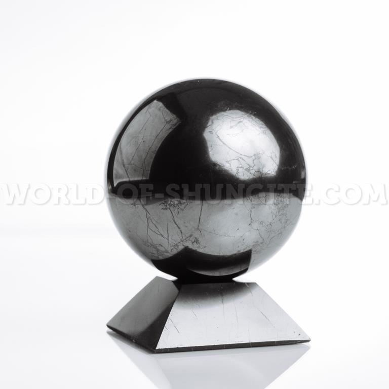 Shungite sphere 6cm from Russia