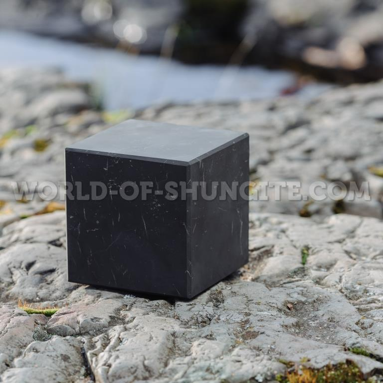 Shungite unpolished cube 10 cm