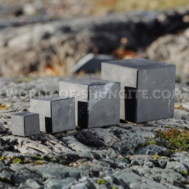 Shungite unpolished cube 10 cm