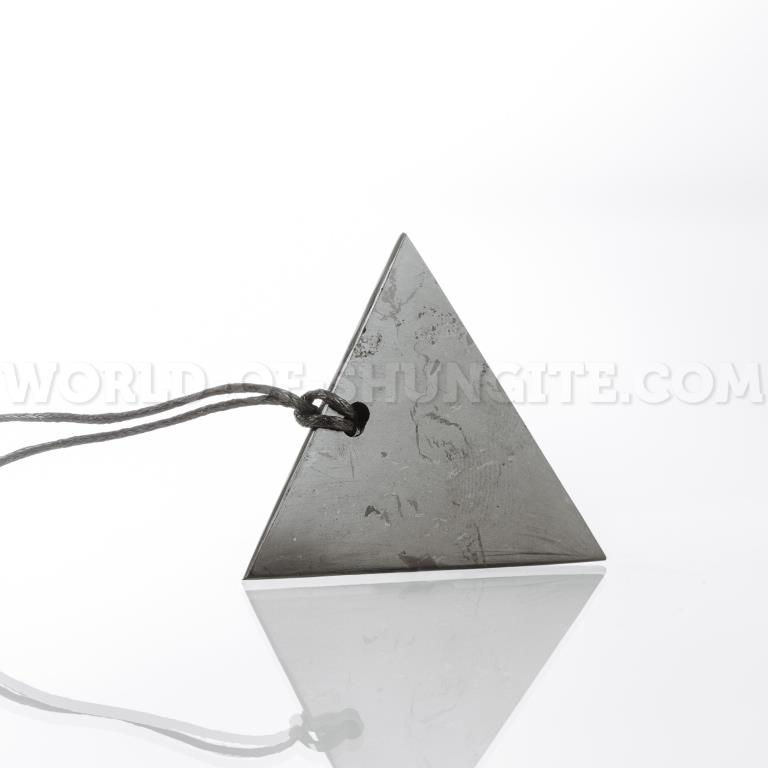 Shungite pendant "Woman's Triangle"