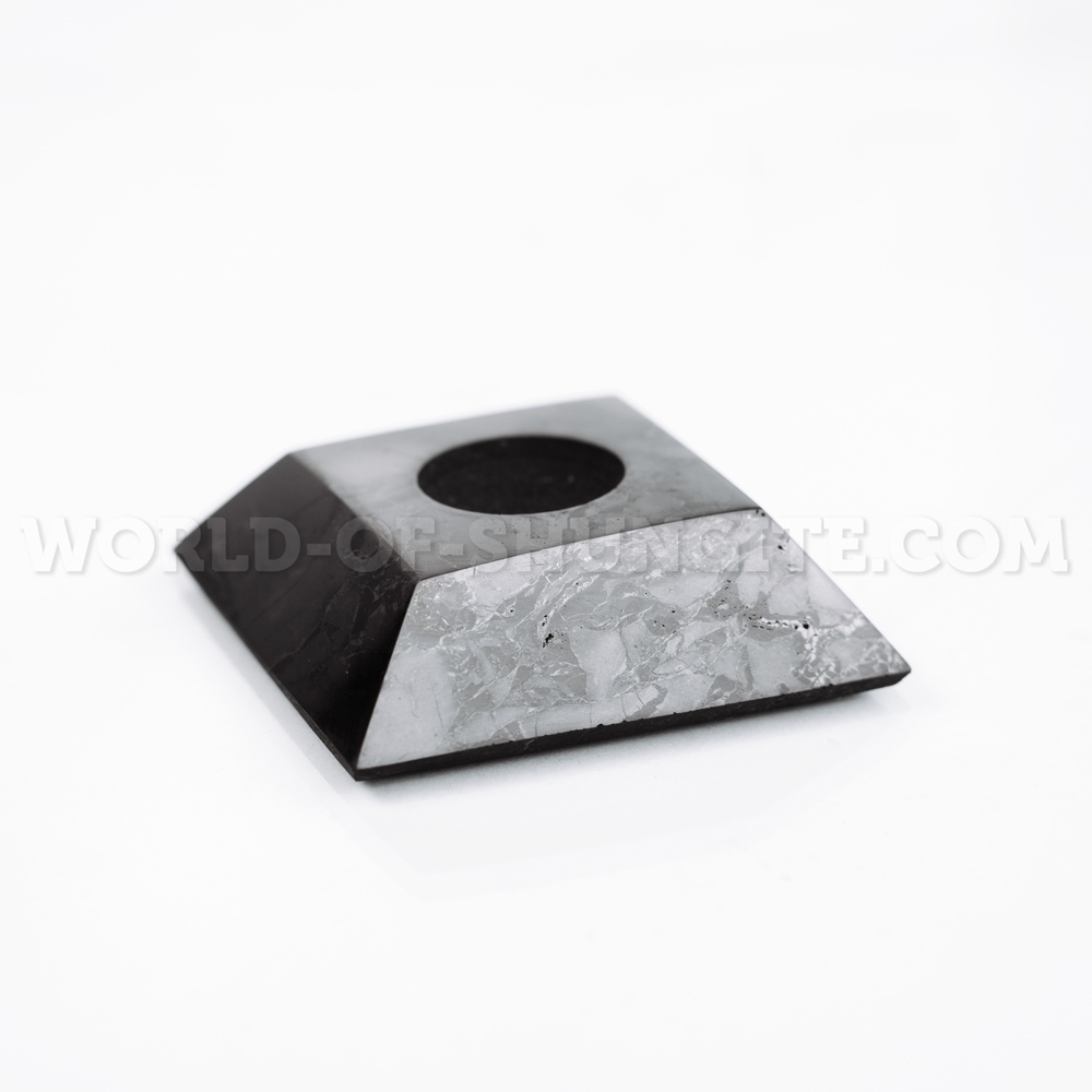 Shungite square stand for sphere (small)