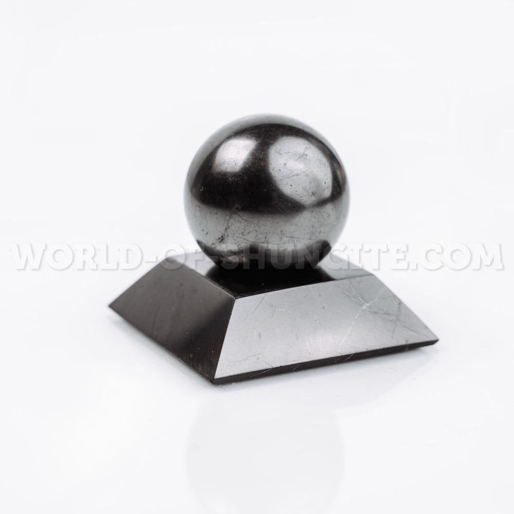 Shungite square stand for sphere (small)