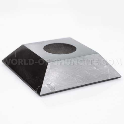 Shungite square stand for sphere (large)