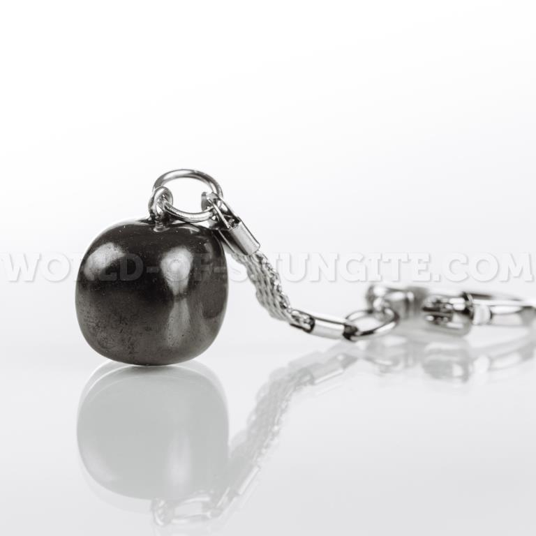 Shungite keychain "Polished cube" from Russia