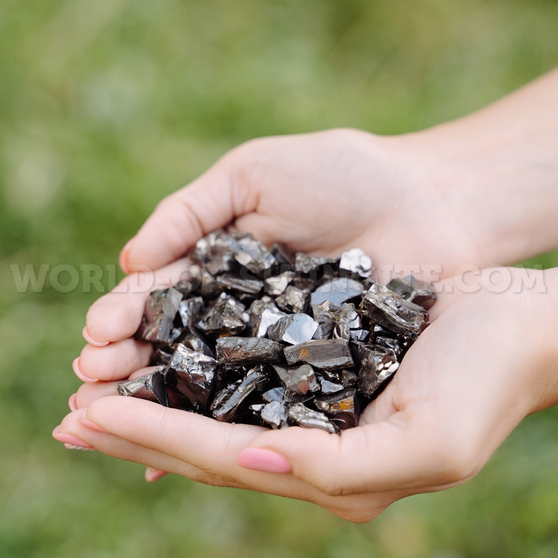 Elite shungite in granules up to 5gram from Russia