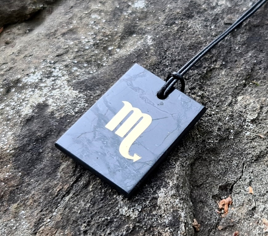 Shungite pendant "Scorpio" from Russia
