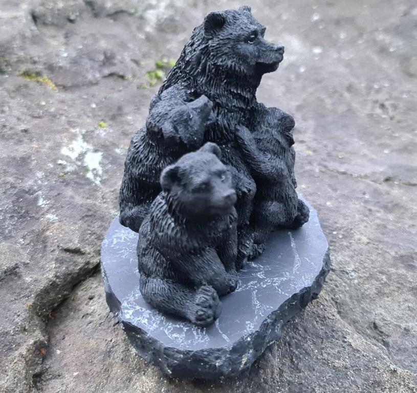 Shungite Family of Bears from Karelia