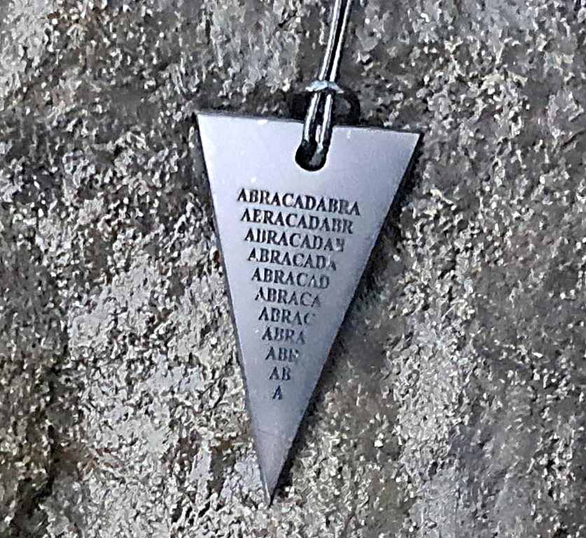 Russian Shungite pendant Abracadabra down