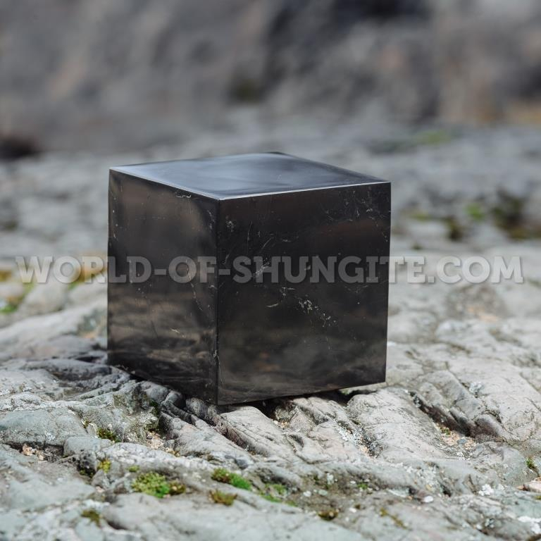 Shungite polished cube 15 cm