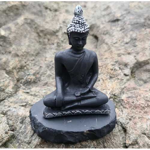 Shungite the Buddha (new, silver)