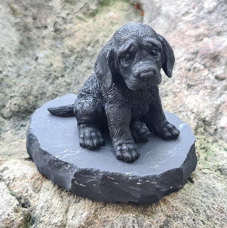 Shungite figurine of a Labrador Puppy