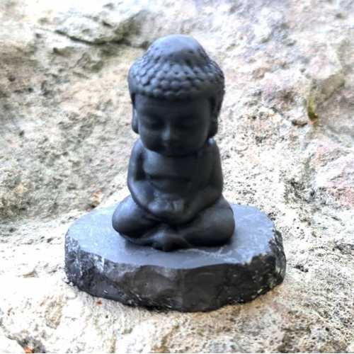 Shungite Buddha Child Figurine