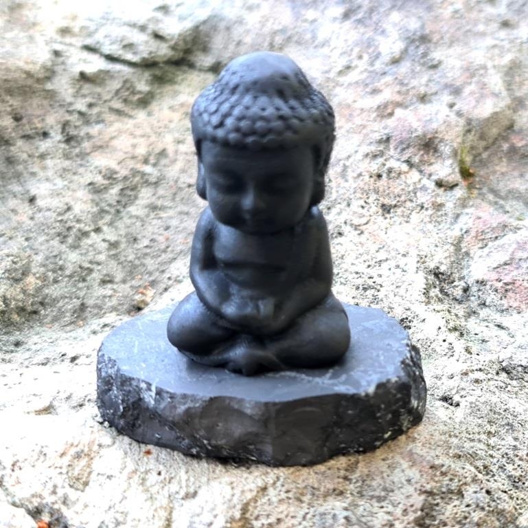 Shungite Buddha Child Figurine