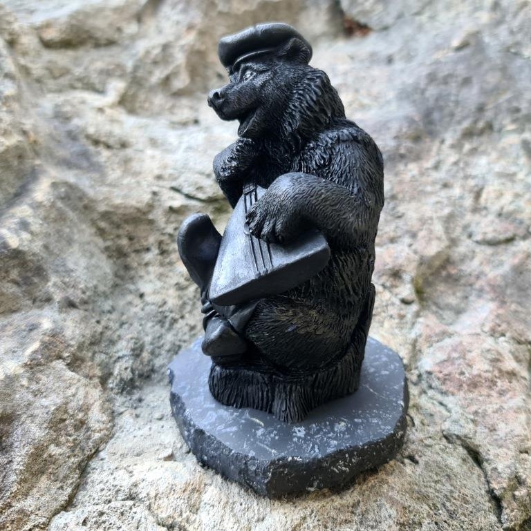 Shungite Bear with balalaika (big)