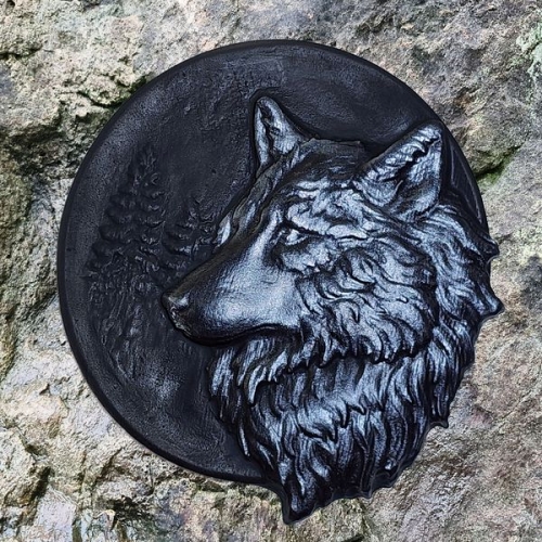 Shungite panel Wolf