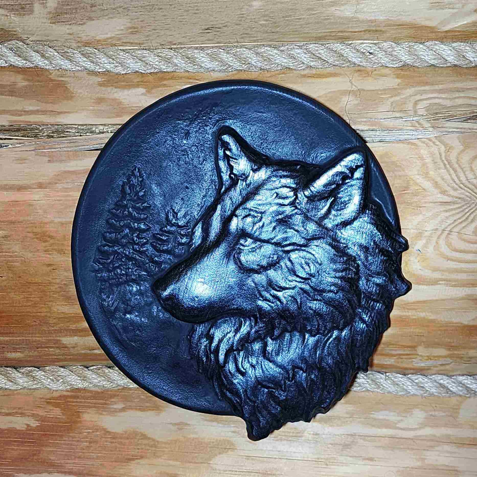 Shungite panel Wolf