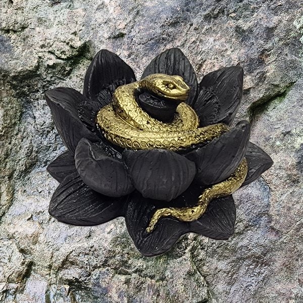 Shungite Snake in the lotus