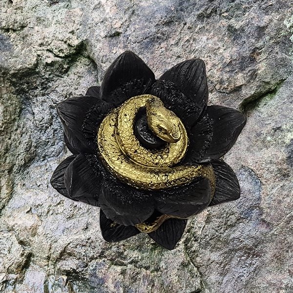 Shungite Snake in the lotus