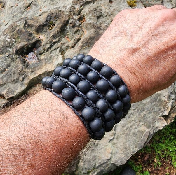 Shungite Men's bracelet "Bruno"