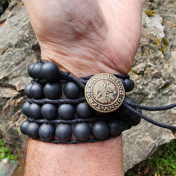 Shungite Men's bracelet "Bruno"