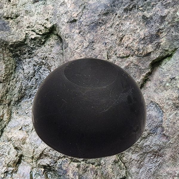 Shungite support for a sphere (hemisphere)