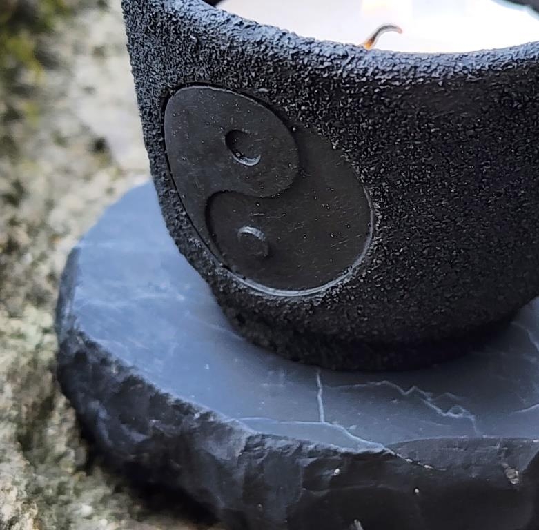 Shungite Yin Yang Candlestick