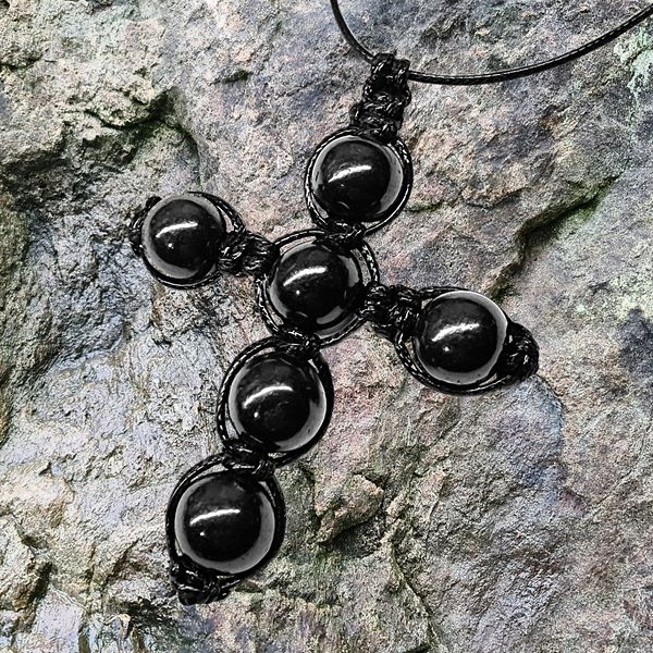 Shungite pendant Small cross