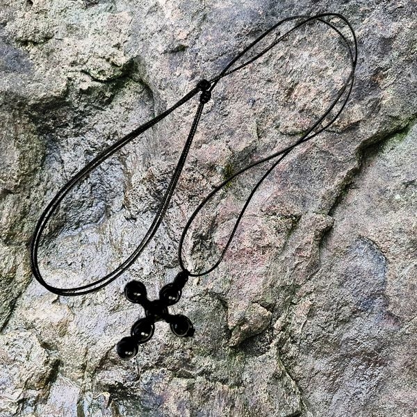 Shungite pendant Small cross
