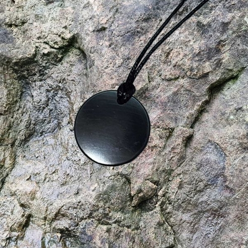 Shungite pendant "Small circle"