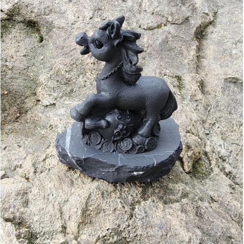 Shungite money horse
